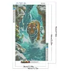 Diamond Painting - Full Round Drill - Tiger(Canvas|40*70cm)