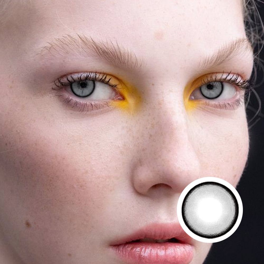 NEBULALENS Jewel Grey Yearly Prescription Colored Contacts NEBULALENS