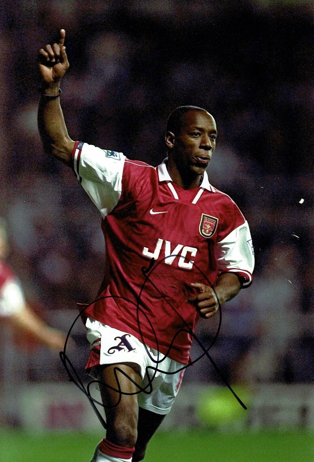 Ian Wright Signed 12X8 Photo Poster painting Arsenal F.C. Genuine Signature AFTAL COA (1558)