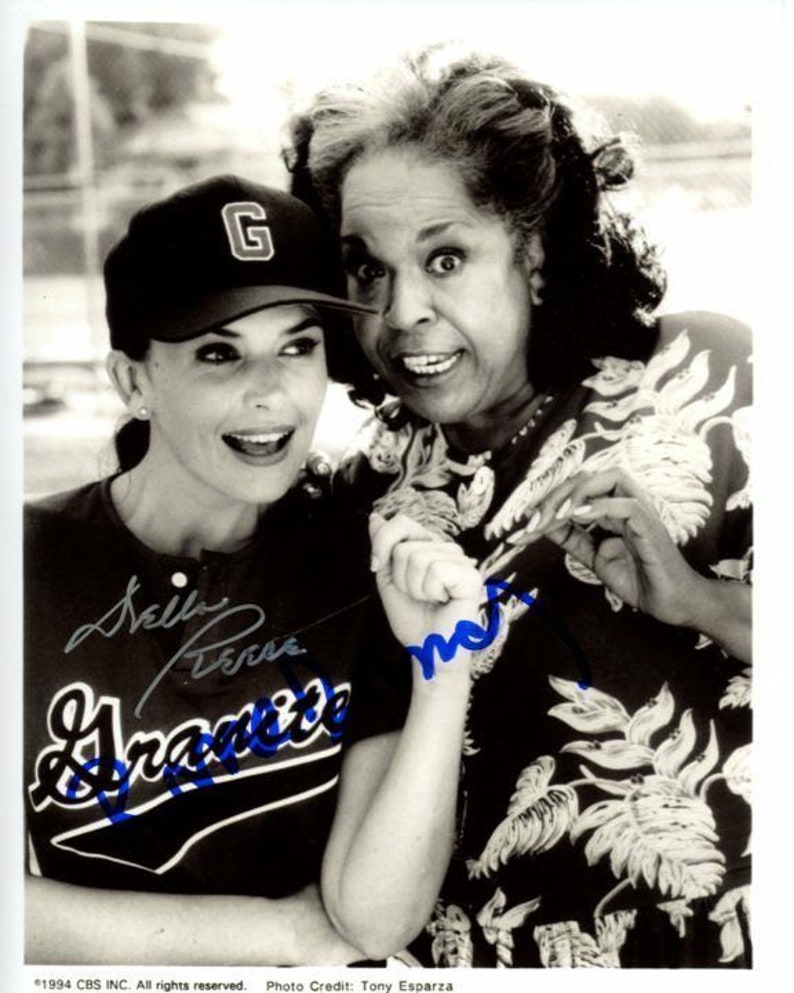 Della reese & roma downey signed autographed touched by an angel Photo Poster painting