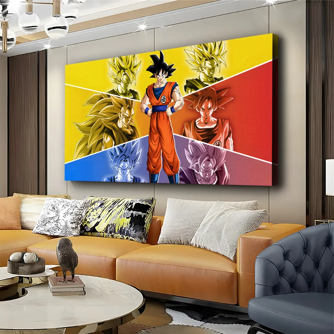 Dragon Ball Goku Super Saiyan Canvas Wall Art