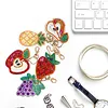 5pcs DIY Full Drill Diamond Paintng Special-shaped Fruit Keychains Kit