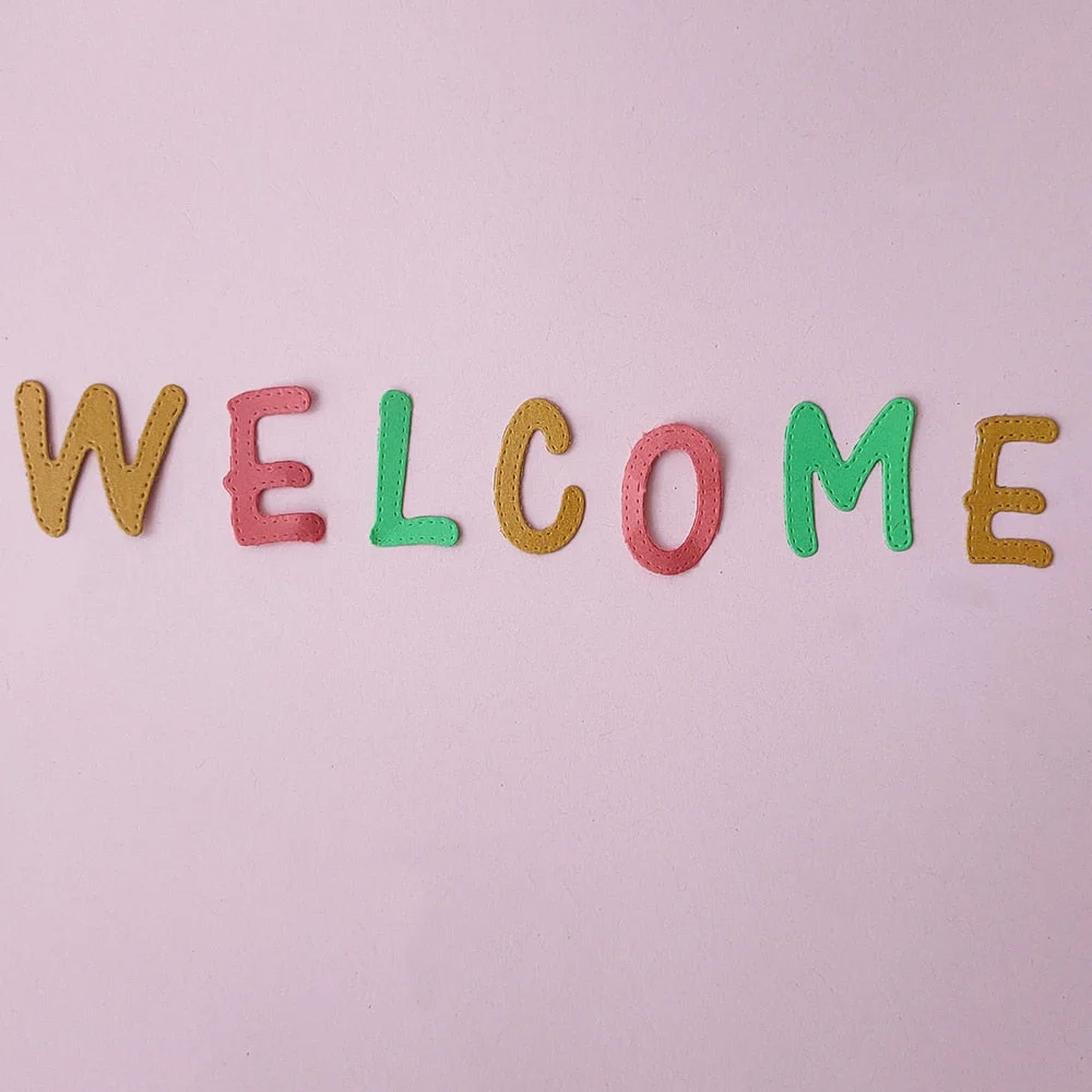 New Capital alphabet metal cutting die mould scrapbook decoration embossed photo album decoration card making DIY handicrafts