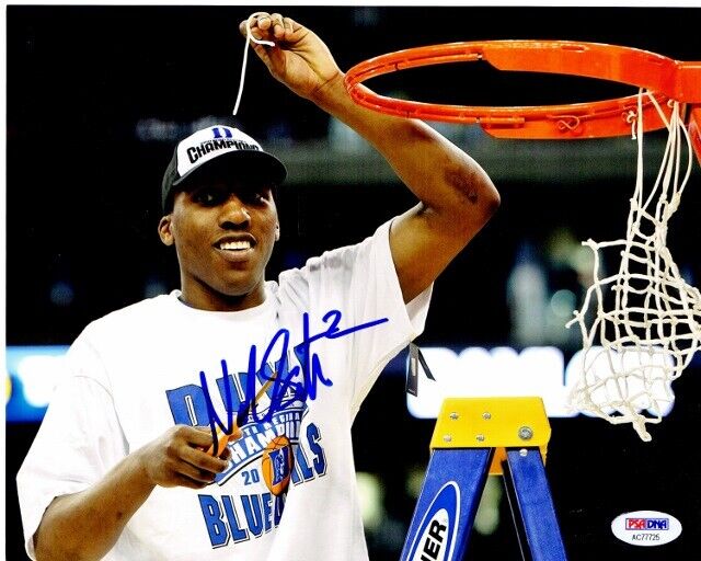 Nolan Smith Signed Autographed Duke Blue Devils 8x10 Photo Poster painting 2010 Champs + PSA/DNA