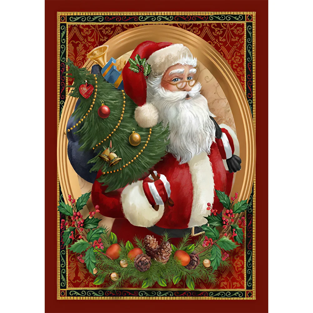 Diamond Painting - Full Round/Square Drill - Santa Claus(30*40 - 50*60cm)