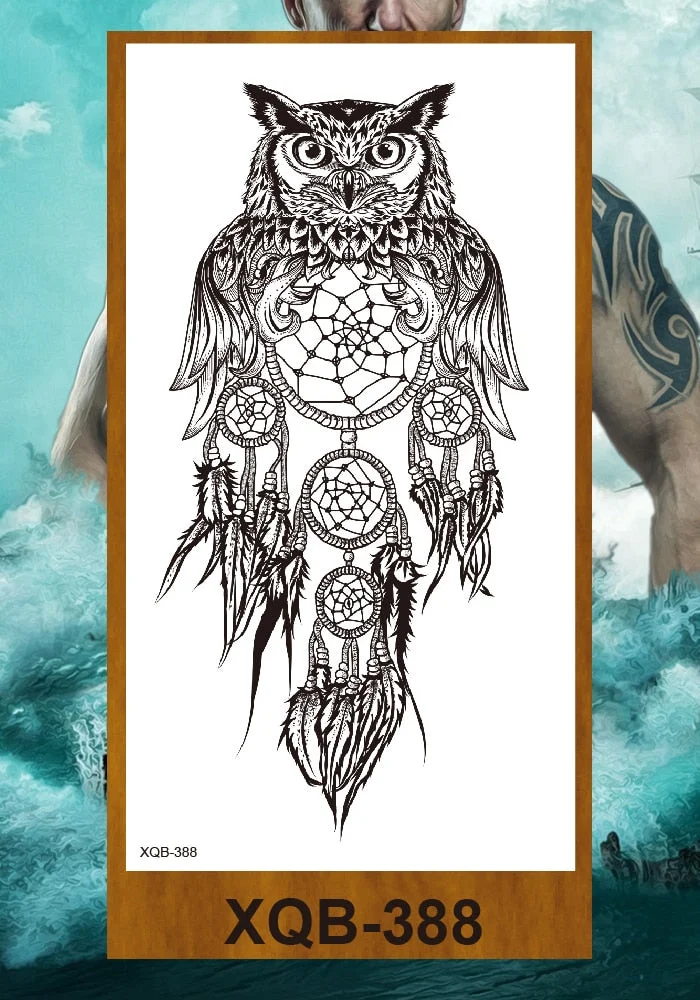 Temporary Tattoo Stickers Woman Girl Arm Chest Neck Ankle Fake Tatoo Flower Cute Flower Fox Owl Elephant Deer Horse Hummingbird