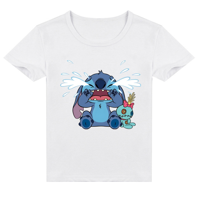 Mayoulove Stitch T-Shirt for Kids - Cute and Comfortable Clothes for Your Little One - Perfect for Fans of the Popular Animation Series - Boys and Girls Ages 3-12 - Ideal for Casual Wear and Playtime-Mayoulove