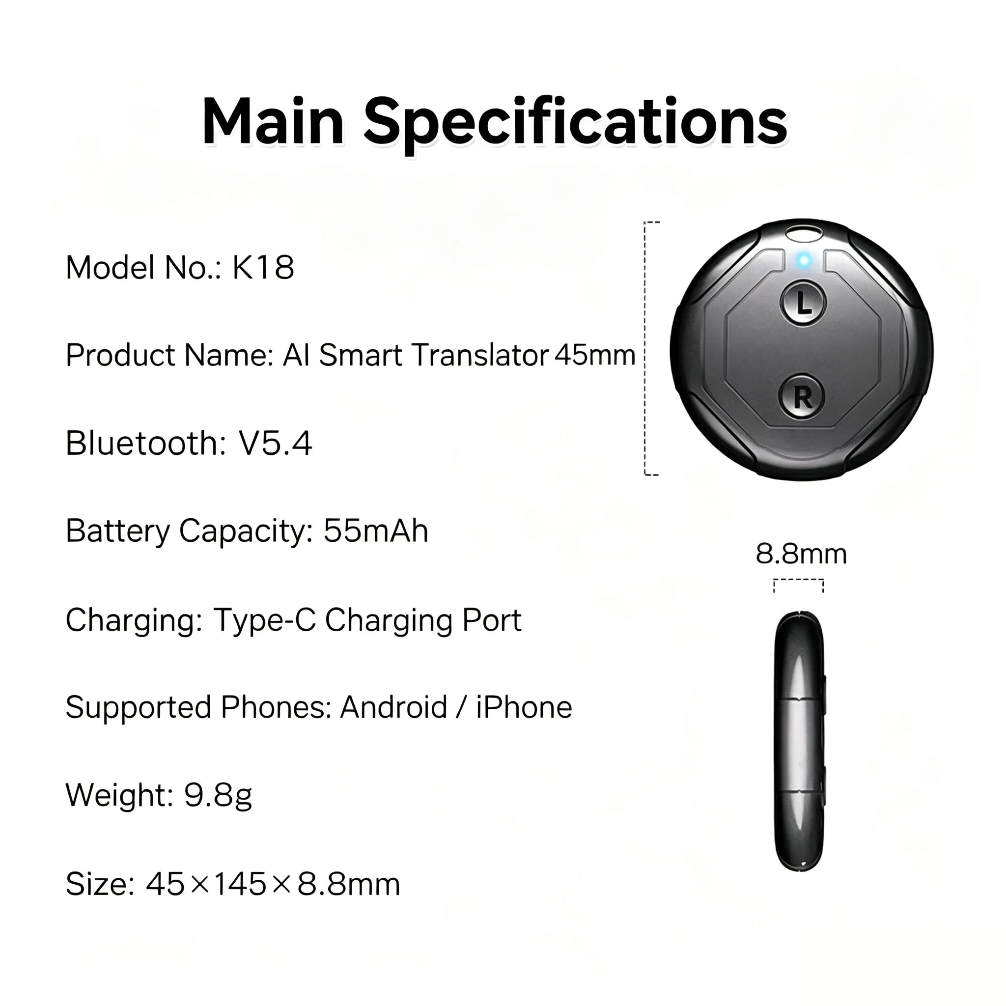 K18 AI Translator product details