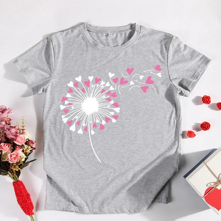 Dandelion love valentine's day T-shirt Tee -011503-Annaletters