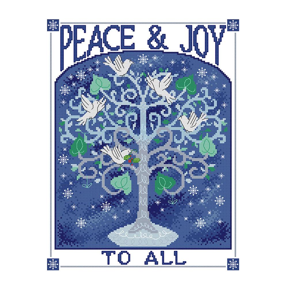 

Blessing Tree - 14CT Stamped Cross Stitch - 40*32cm, 501 Original