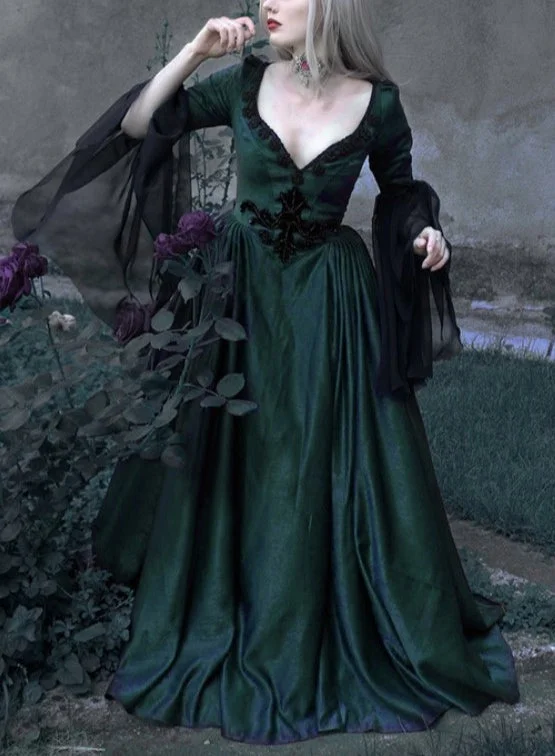 Halloween Party Witch Cosplay Retro Dress