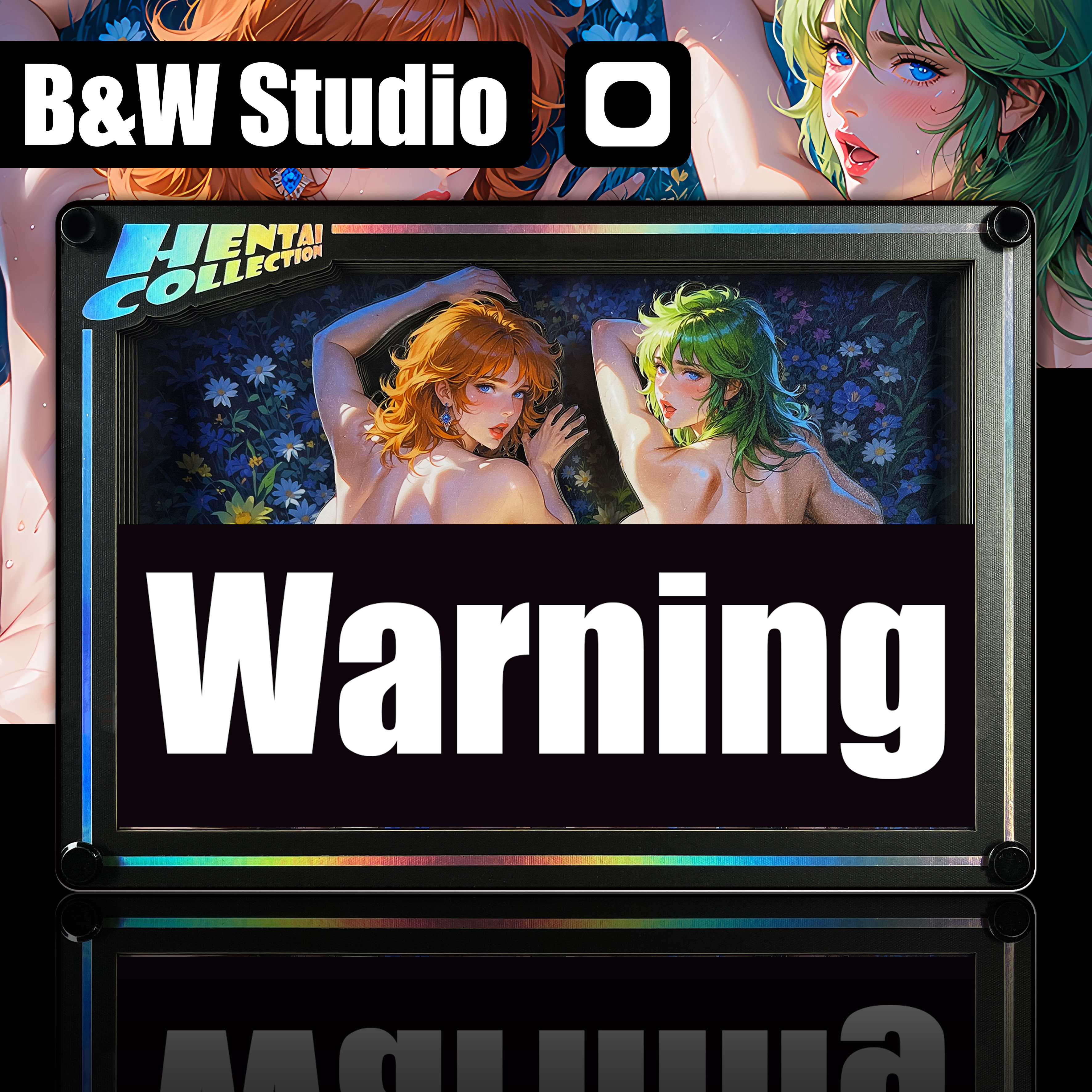 B&W Studio - Ben's Delusion World Series Desktop Decor Card #34 Eagle Marin X Ophiuchus Shaina Saint Seiya-