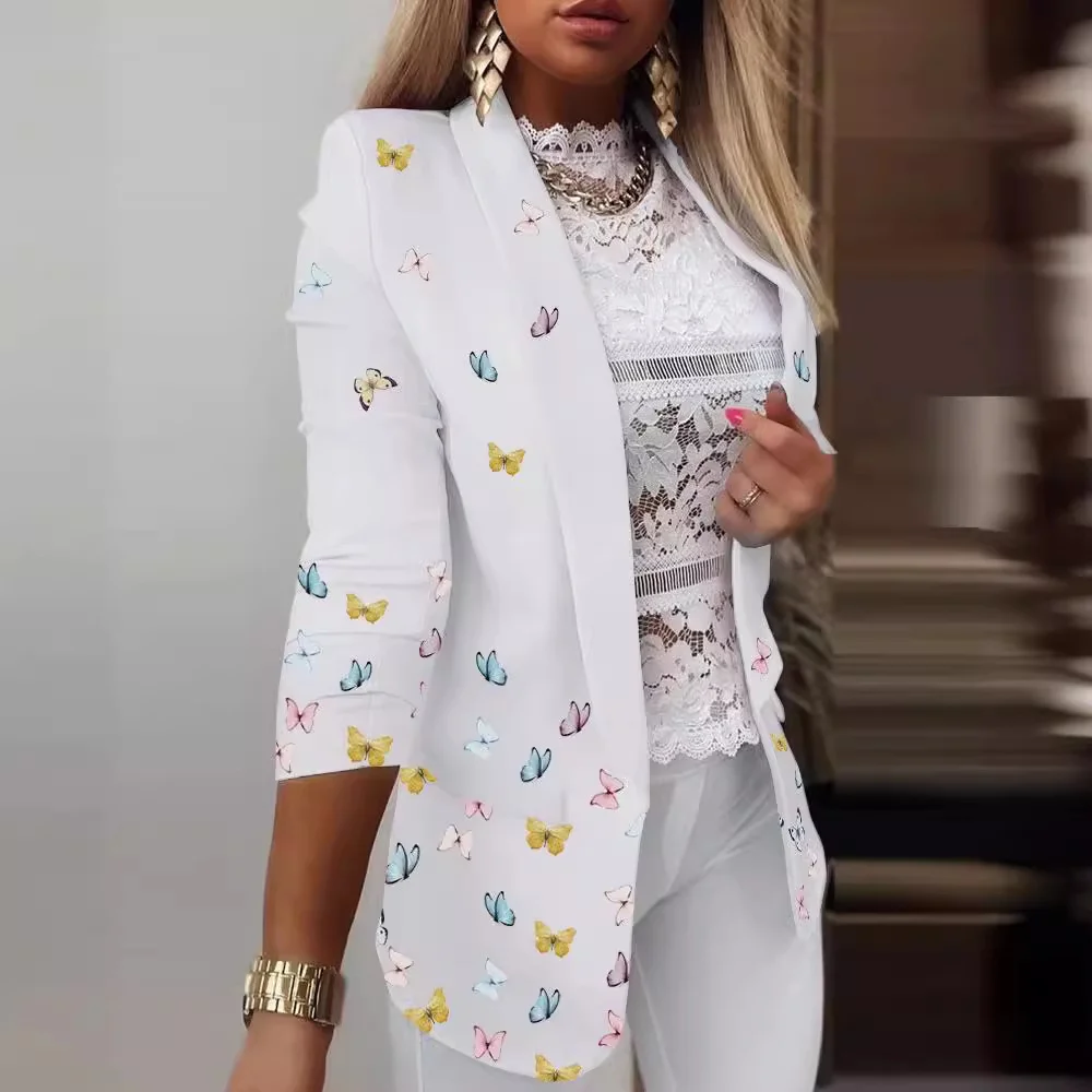 Uveng Uveng And Winter Women's Long-Sleeved Small Suit 2025 New Gradient OL Temperament Professional Repair Coat