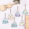 6Pcs DIY Diamond Painting Handbag Keychain