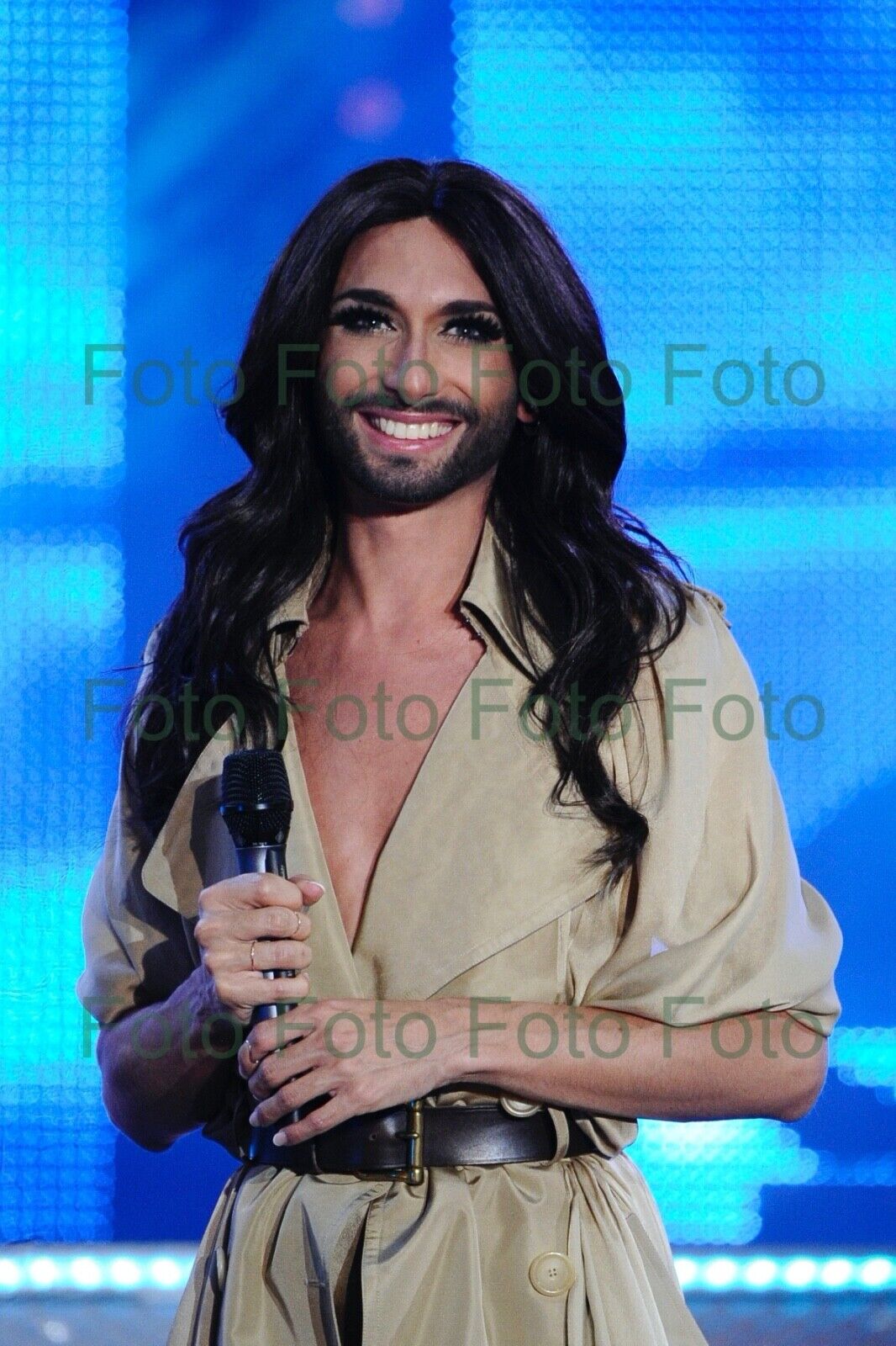 Conchita Sausage Travestie Music Photo Poster painting 20 X 30 CM Without Autograph (Be-7