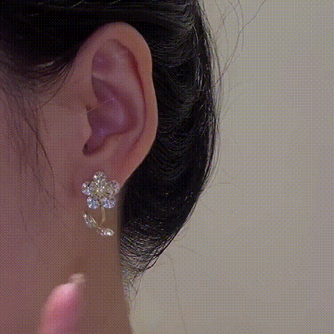Loveyoufancy 💥Buy 1 Free 1💥Shiny Flower Stud Earrings