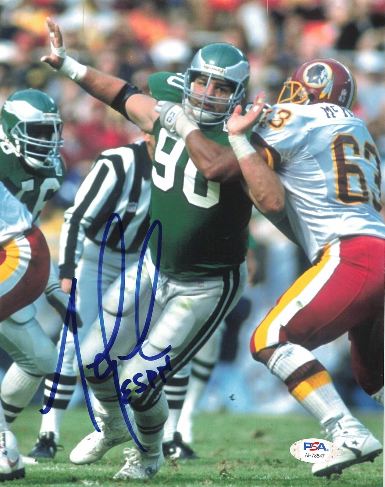 Mike Golic signed 8x10 Photo Poster painting PSA/DNA Philadelphia Eagles Autographed