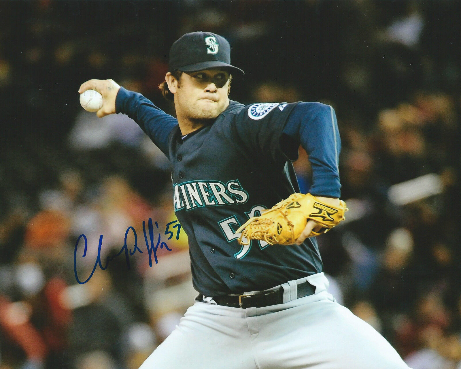 **GFA Seattle Mariners *CHANCE RUFFIN* Signed 8x10 Photo Poster painting C2 COA**
