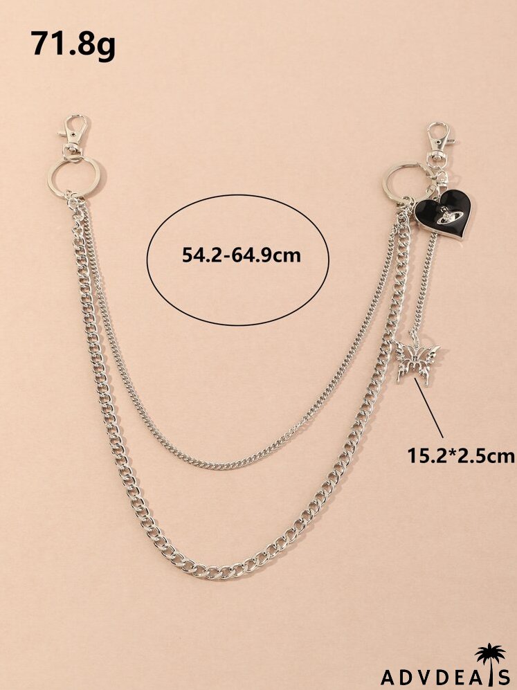 Heart Charm Pant Chain