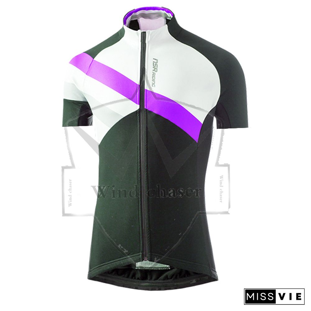 New Nsr Summer Short Sleeve Cycling Jersey Set Breathable Racing Sport Bicycle Jersey Cycling Clothing 여름 자전거 의류