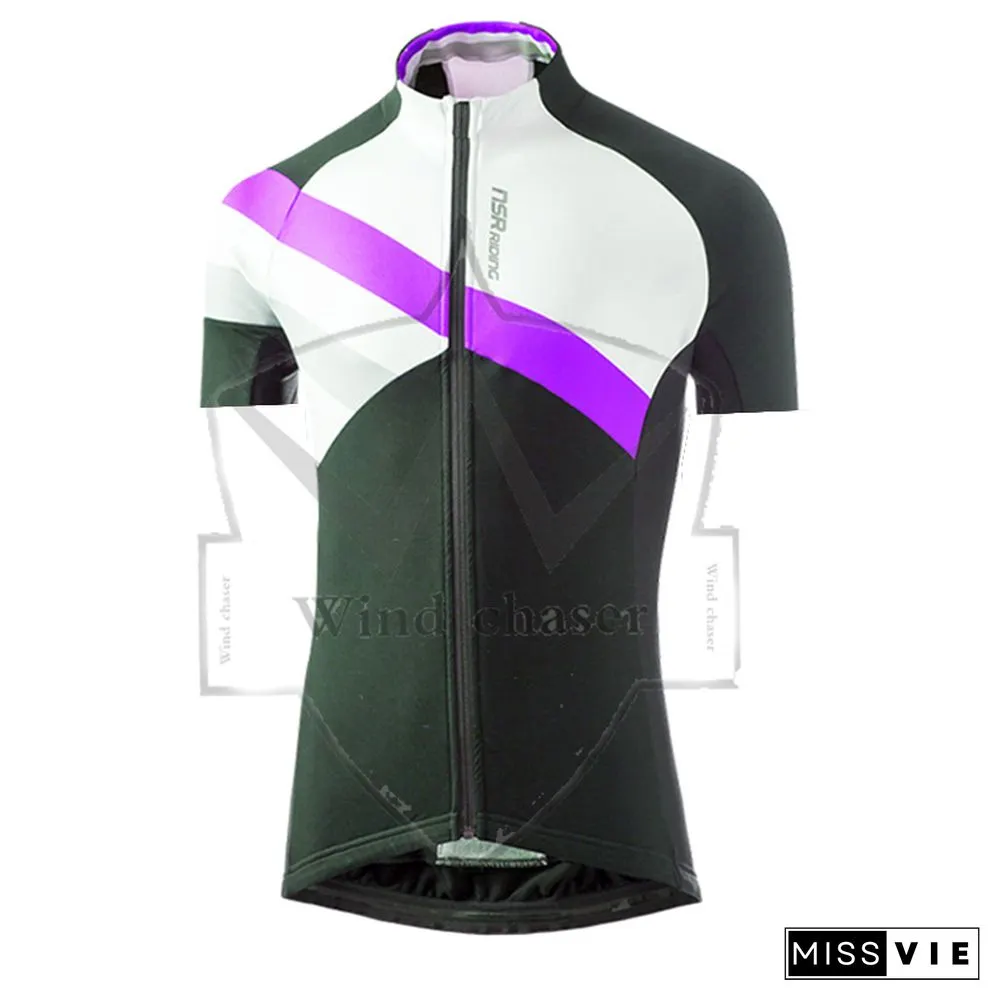 New Nsr Summer Short Sleeve Cycling Jersey Set Breathable Racing Sport Bicycle Jersey Cycling Clothing 여름 자전거 의류