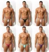 Men's sexy ultra-thin transparent ice silk briefs