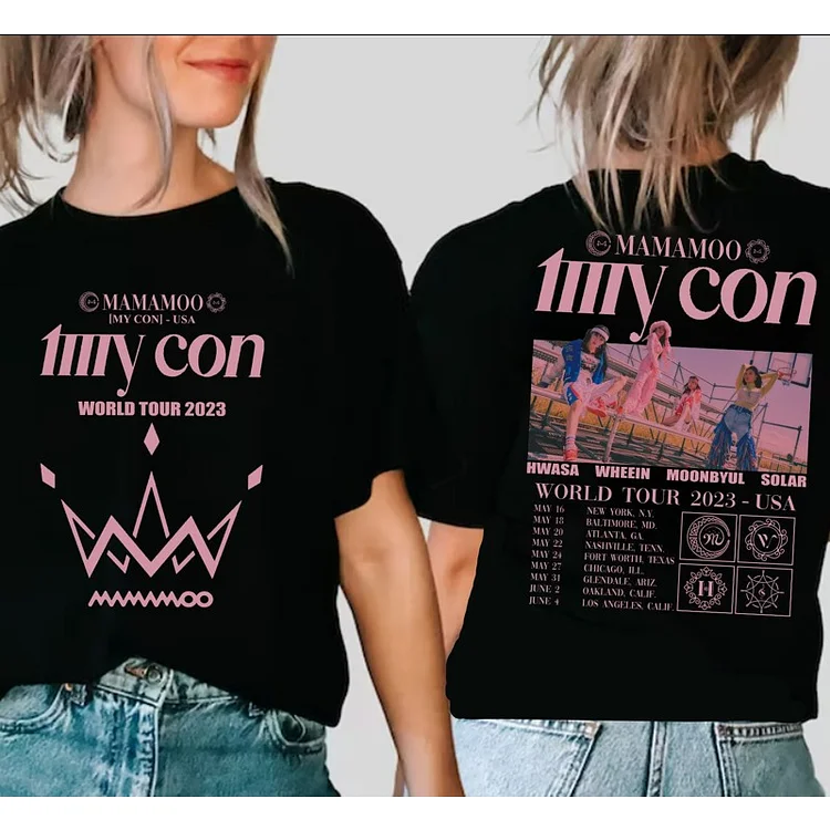 MAMAMOO World Tour MY CON in USA Poster T-shirt