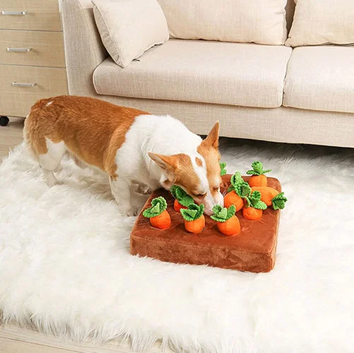 Dog Carrot Farm Toy Dog Carrot Plush Toy Pet Interaction Pull The Carrot Stuffed Toy