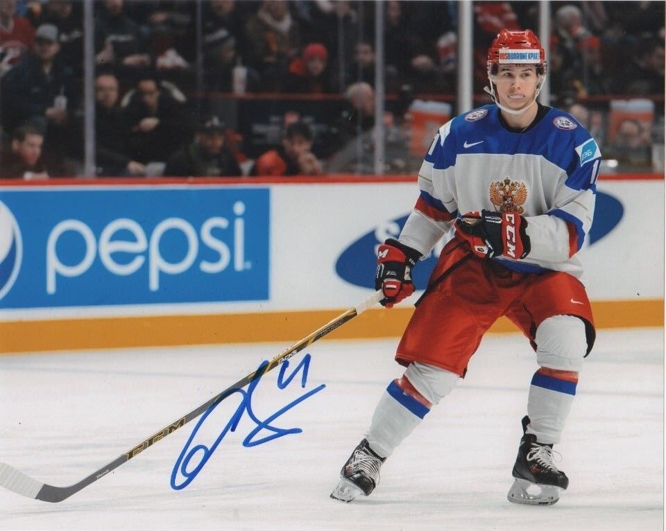 Team Russia Nikolay Nikolai Goldobin Signed Autographed 8x10 Photo Poster painting COA B