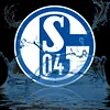 Wasser Fu&szlig;ball Schalke 04 - Rund Diamant Malerei - 40*40CM