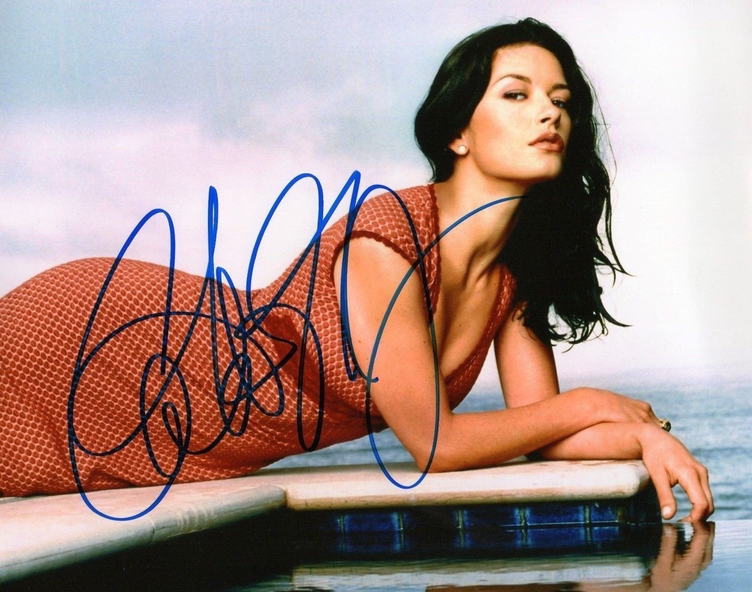 CATHERINE ZETA JONES AUTOGRAPHED SIGNED A4 PP POSTER Photo Poster painting PRINT 17