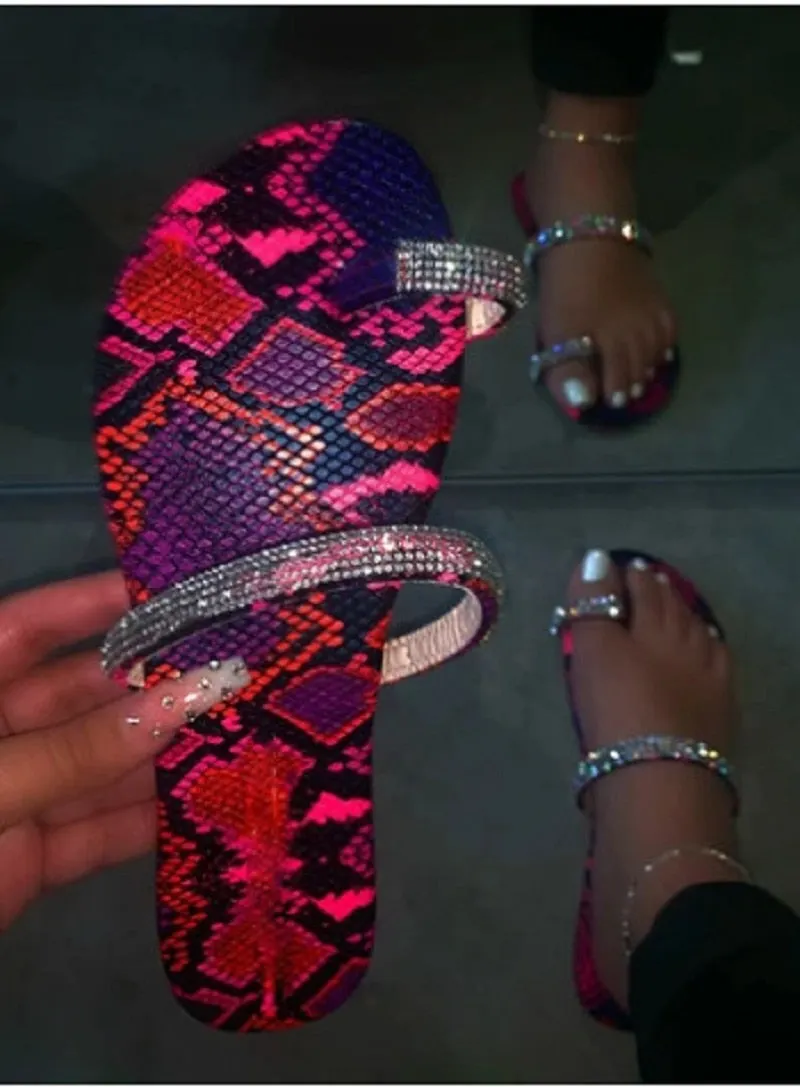 Slides Women Flip Flops Shoes Slippers Gemstone Rhinestones Shoes Sandals Ladies Slides Wild Diamond Slippers chanclas mujer