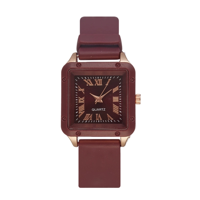 Retro Solid Color Buckle Quartz Watch Women’s Watches
