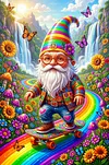 Luxury AB Velvet Diamond Painting Kit - Gnome