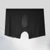 Seamless Ultra-thin Ice Silk Boxer Briefs Men's Transparent Sexy U-convex Boxer Briefs