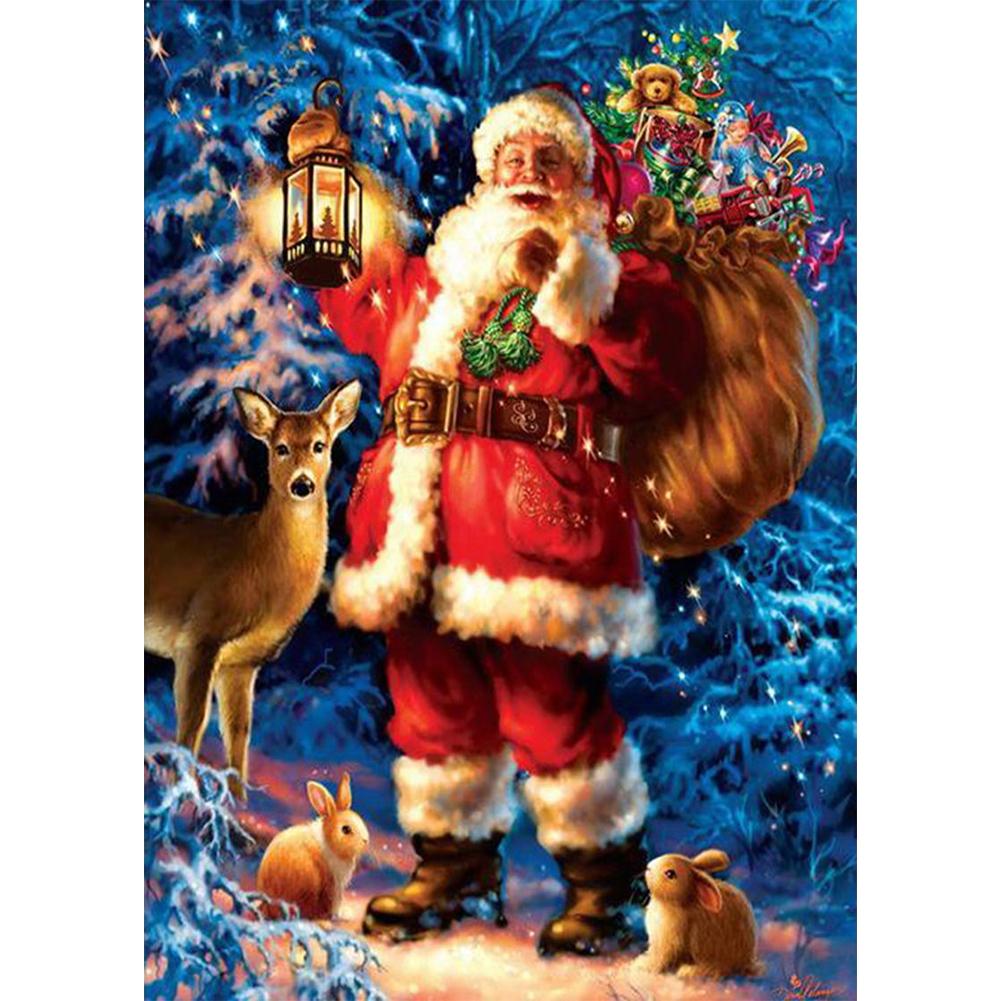 

(Multi-Size) Santa Claus - Round/Square Drill Diamond Painting - 30*40CM, Round diamond 30*40cm, 501 Original