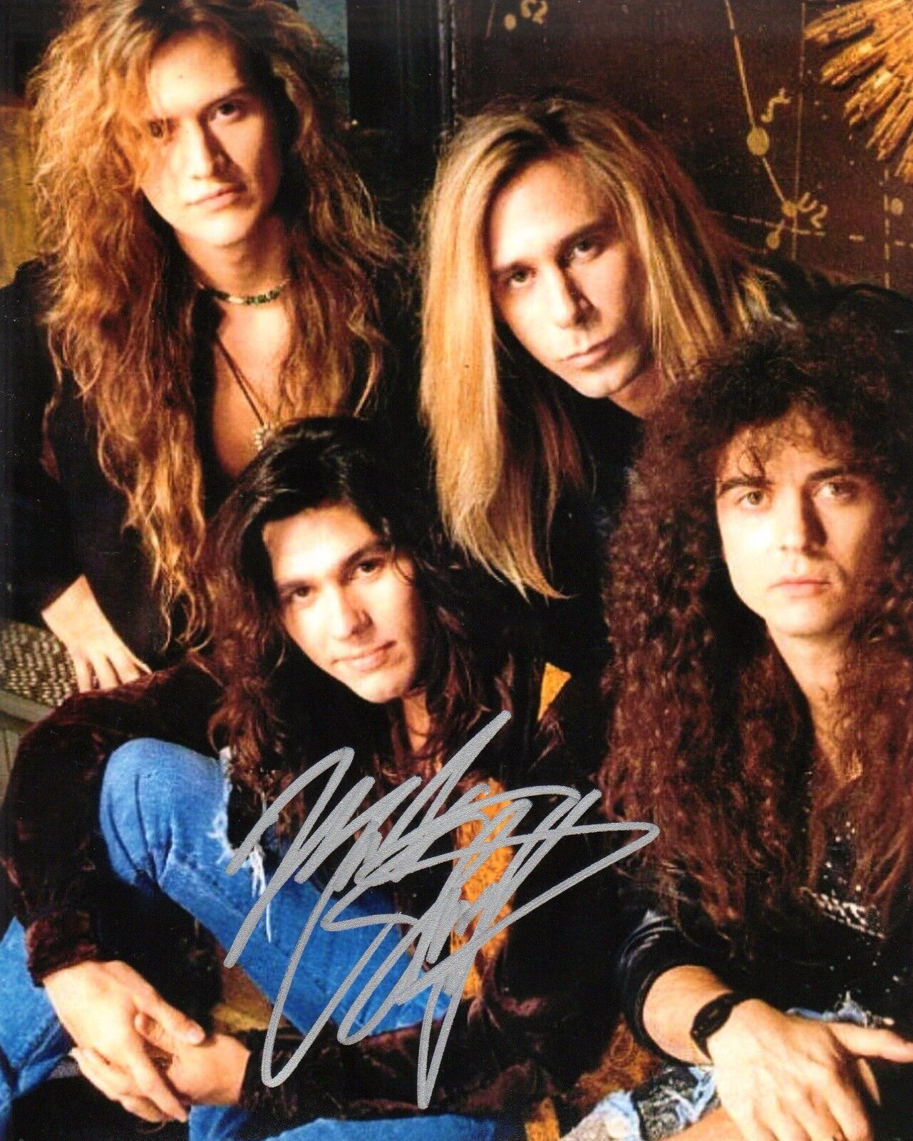 GFA Slaughter Band Singer * MARK SLAUGHTER * Signed 8x10 Photo Poster painting PROOF AD4 COA