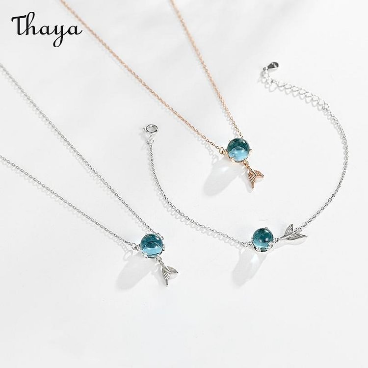 Thaya 925 Silver Fishtail Necklace