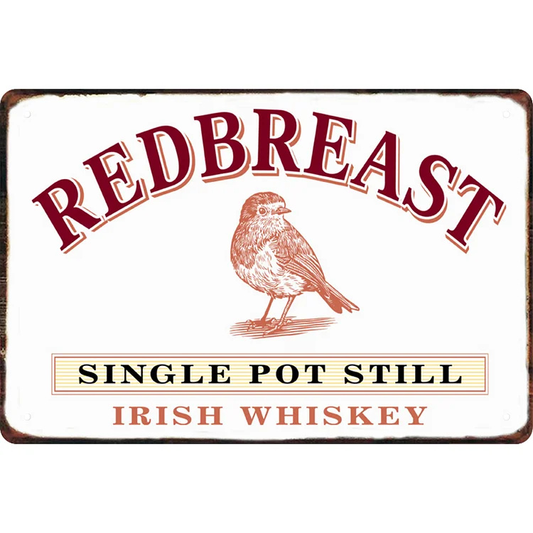 Robin Redbreast Whiskey - Vintage Tin Signs/Wooden Signs - 8*12Inch/12*16Inch