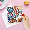 6Pcs Diamond Painting Independence Day Diamond Painting Greeting Card for Friends