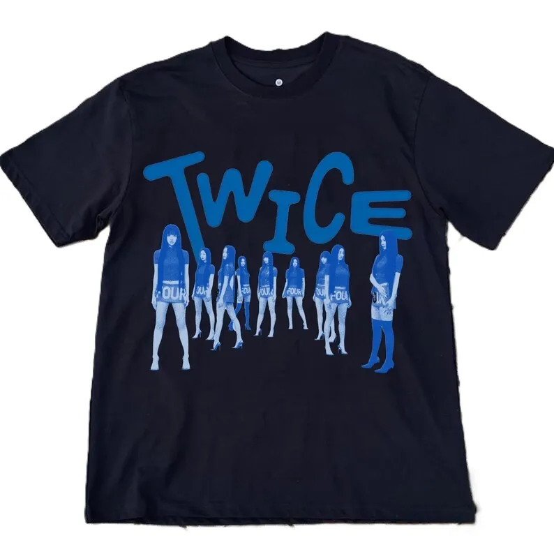 TWICE WORLD TOUR Tシャツ THIS IS FOR TWICE THIS IS FOR World Tour in Japan Black T-Shirt