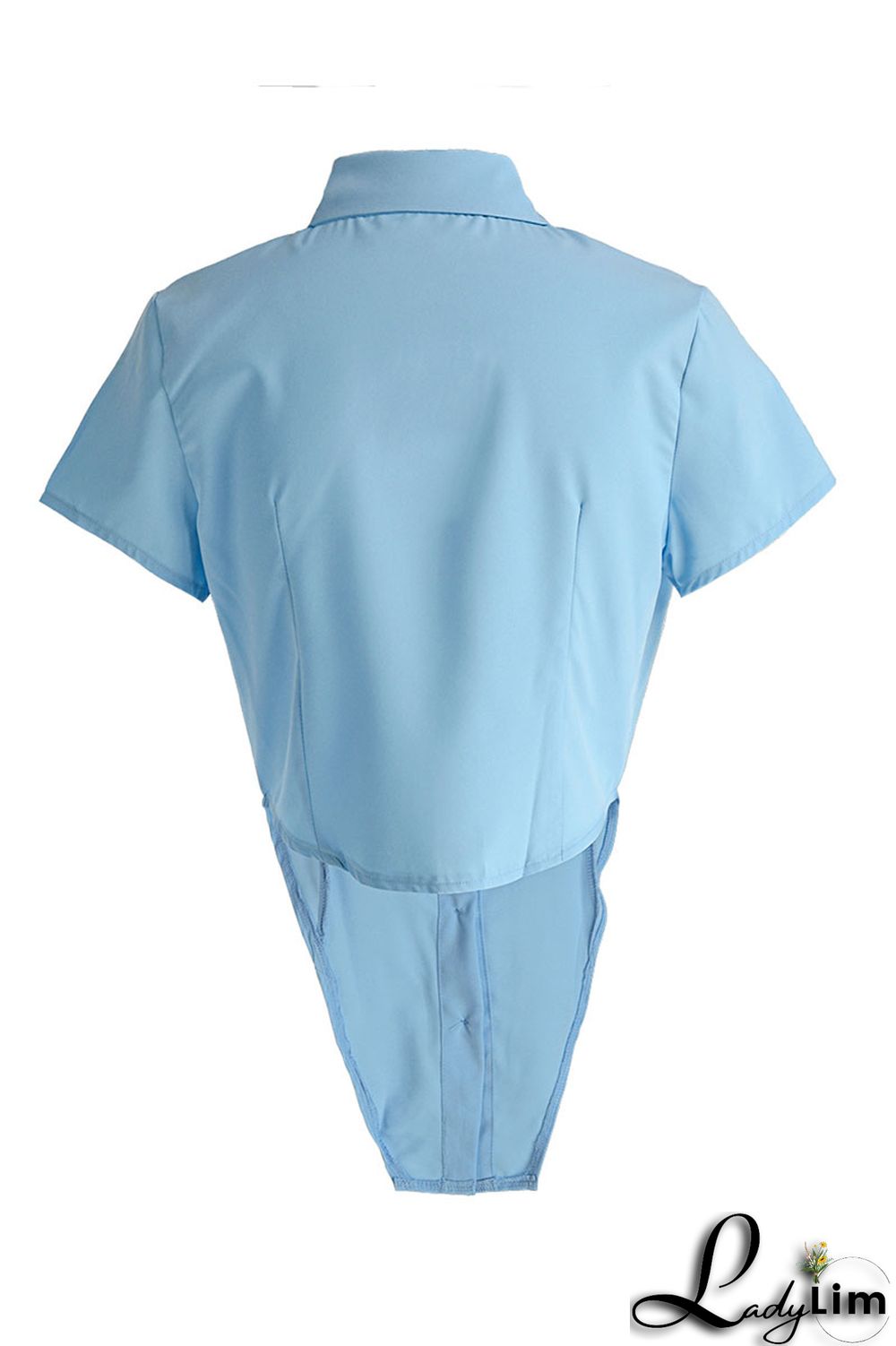 Black Fashion Casual Solid Asymmetrical Turndown Collar Tops