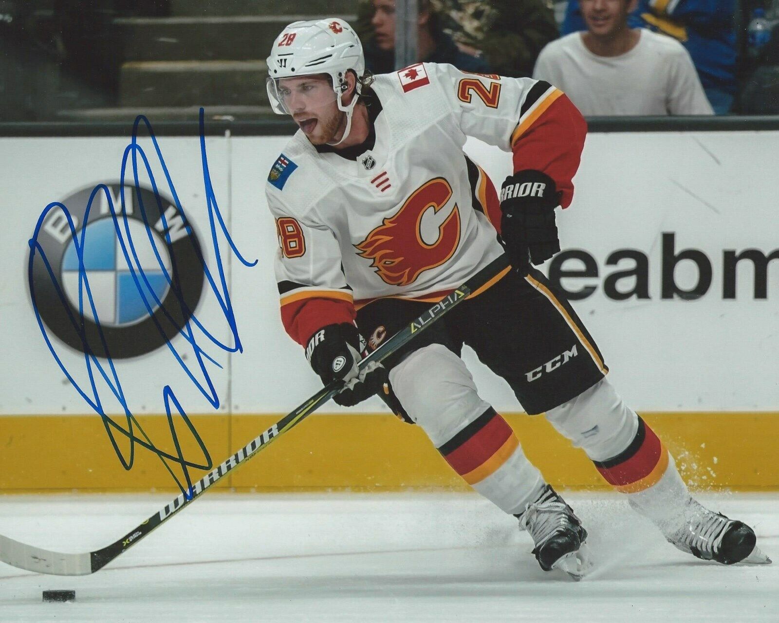 Elias Lindholm Signed 8x10 Photo Poster painting Calgary Flames Autographed COA