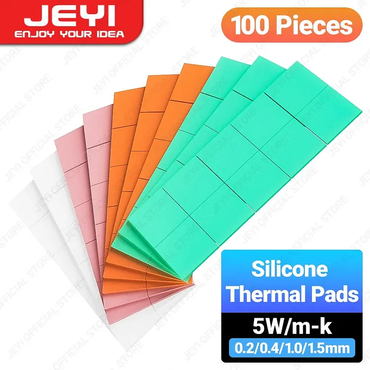 TISHRIC Rot GPU CPU Thermische Pads 1mm Kühler Lei... – Viceal
