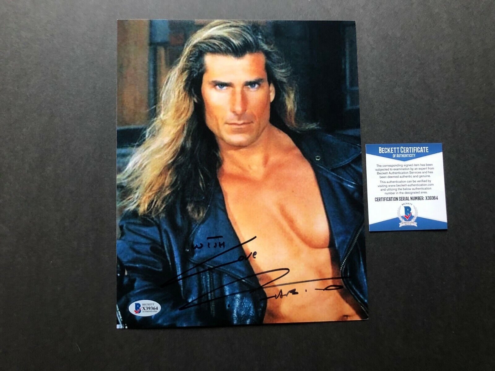 Fabio Lanzoni Hot! signed autographed model fantasy 8x10 Photo Poster painting Beckett BAS coa