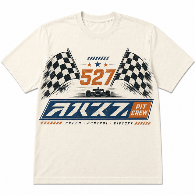 Motorsport Pit Circuit Cotton T-Shirt