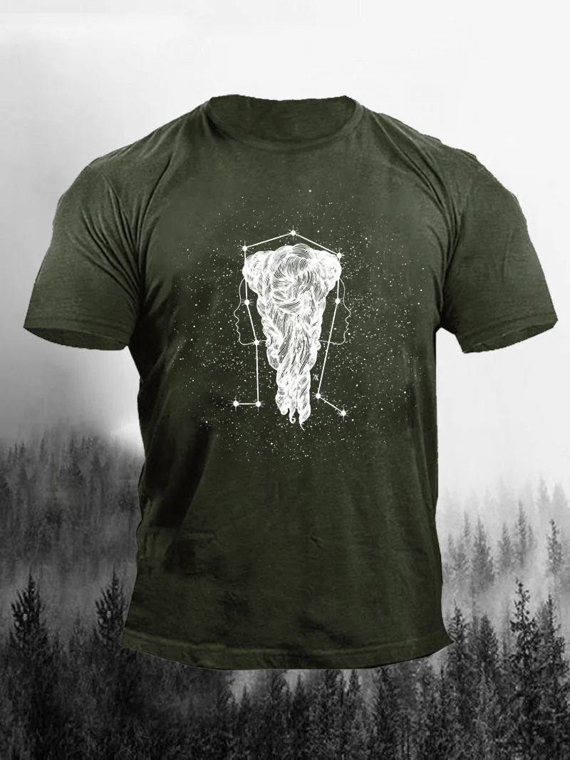 10:59Gemini Zodiac Print Short Sleeve Men's T-Shirt in  mildstyles