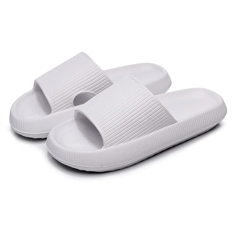 Women Thick Sole Home Slippers 4.5Cm Heel Ladies Platform Flat Shoes Non-Slip Eva Living Room Indoor Slides Women Man Slippers