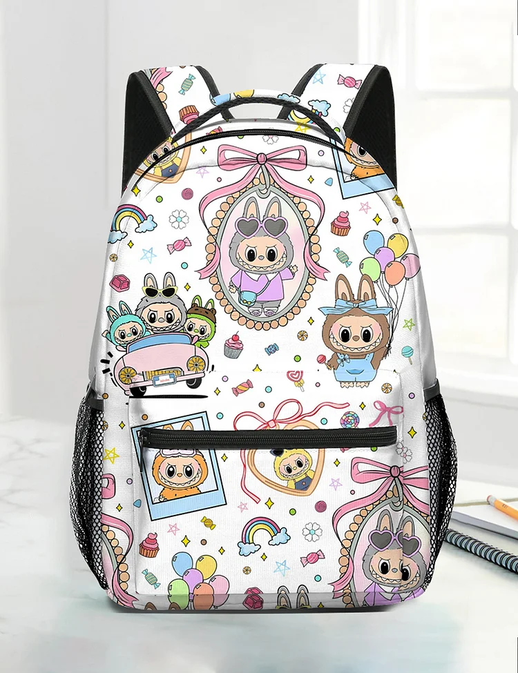 Cartoon Character Design Backpack School Bag