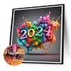 uk.everydayedeals (Limited Stock) Diamond Painting - Full Round - Colorful New Year 2024